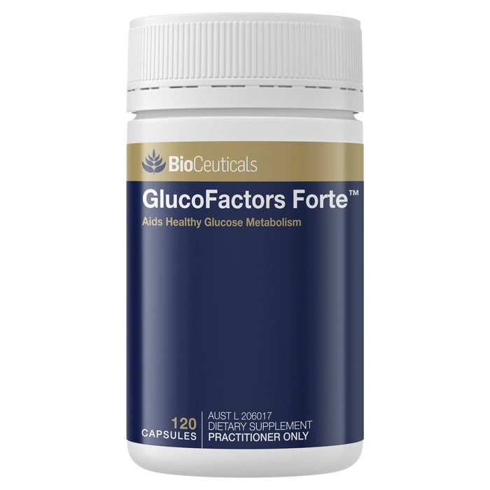 Bioceuticals Glucofactors Forte 120 Capsules