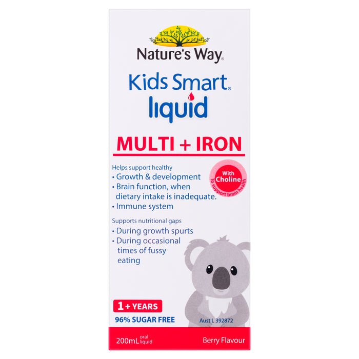 Nature's Way Kids Smart Multi + Iron 200ml Berry Flavour