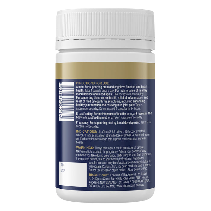 Bioceuticals Ultraclean 85 120 Soft Capsules