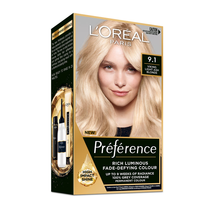 L'Oreal Preference 9.1 Light  Ash blonde
