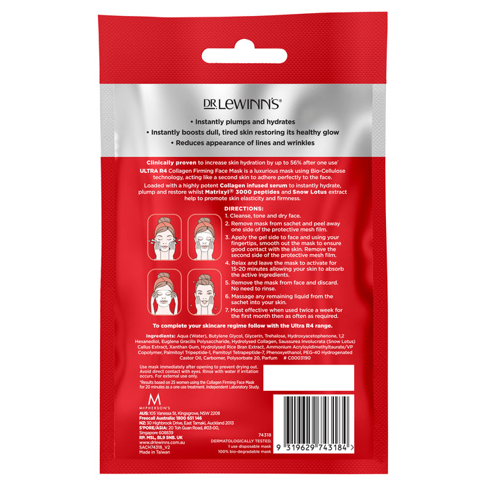 Dr LeWinn's Ultra R4 Collagen Firming Face Mask 1 Single Use