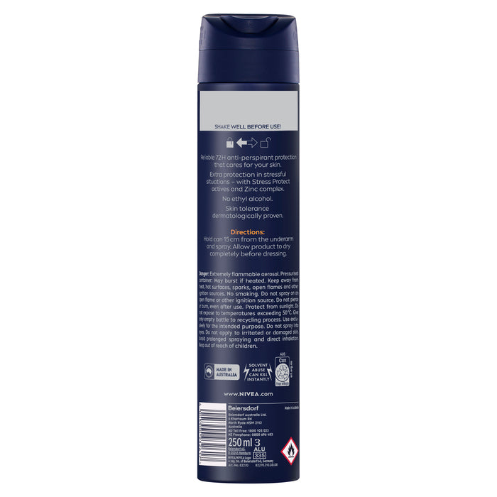 NIVEA MEN Intense Protection Strength Anti-Perspirant Aerosol 250ml.