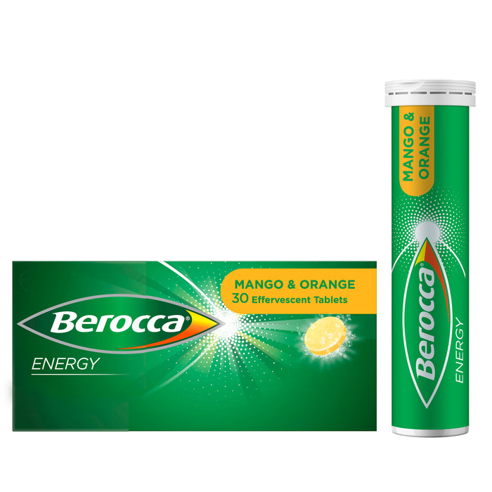 Berocca Energy Effevecent Mango & Orange 30 Tabs