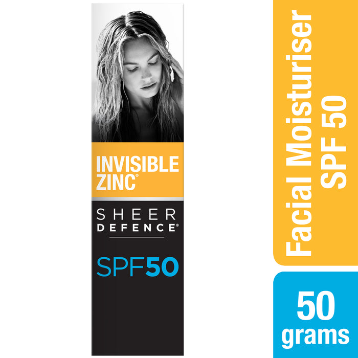 Invisible Zinc Sheer Defence Moisturiser SPF50 50g