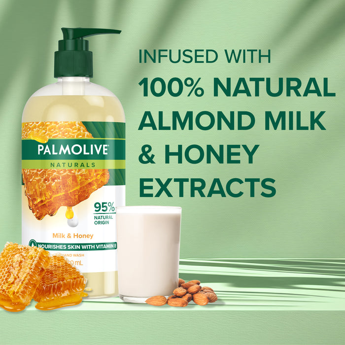 Palmolive Naturals Softwash Hand Wash Milk & Honey 500ml