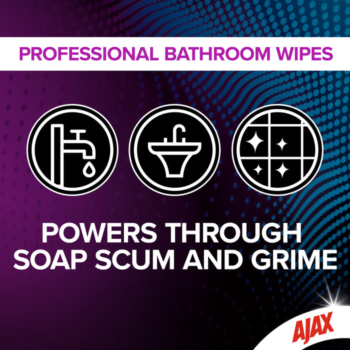 Ajax Bathroom Professional Wipes 90 Pack