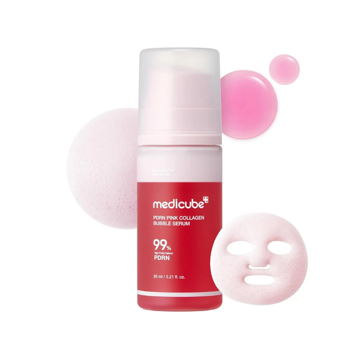 Medicube Pdrn Pink Collagen Bubble Serum 95ml.