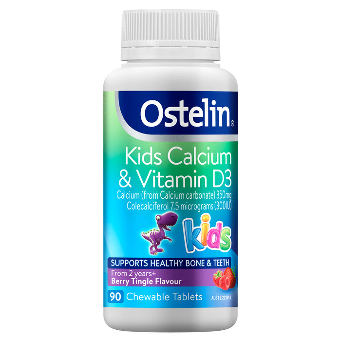 Ostelin Vit D & Calcium Kids 90 Chewable Tablets