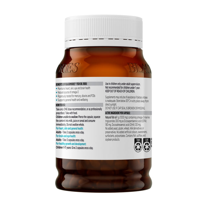Blackmores Fish Oil 1000 200 Capsules