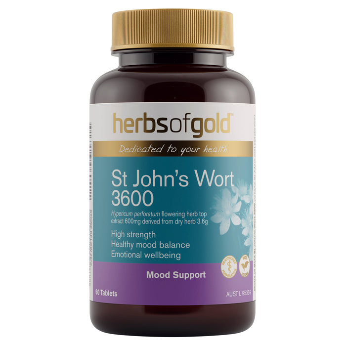 Herbs Of Gold St Johns Wort 3600 60 Tablets