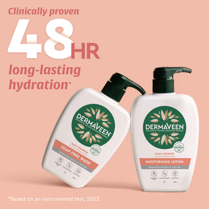 Dermaveen Daily Nourish Moisturising Lotion 1 Litre.