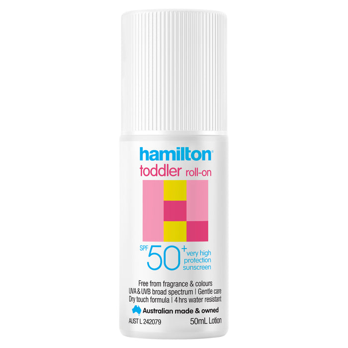 Hamilton Sunscreen Toddler Roll On SPF 50+ 50ml