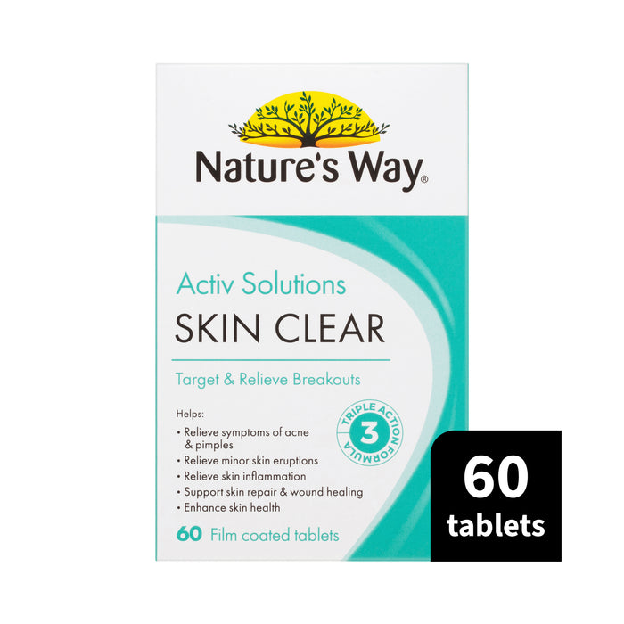 Nature's Way Beauty Activ Solutions Skin Clear 60 Tablets