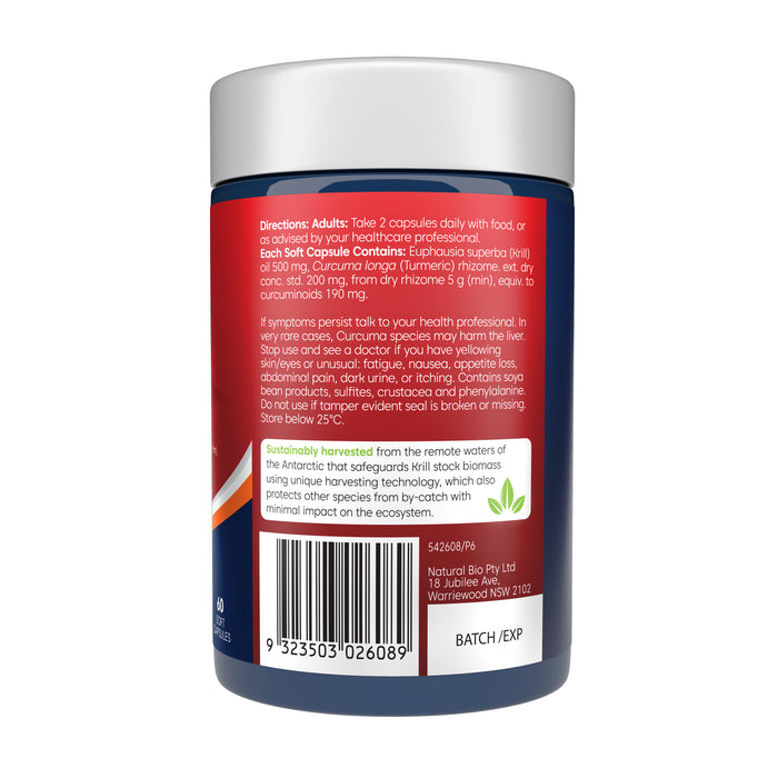 Bioglan Red Krill Oil Plus Curcumin 60 Capsules