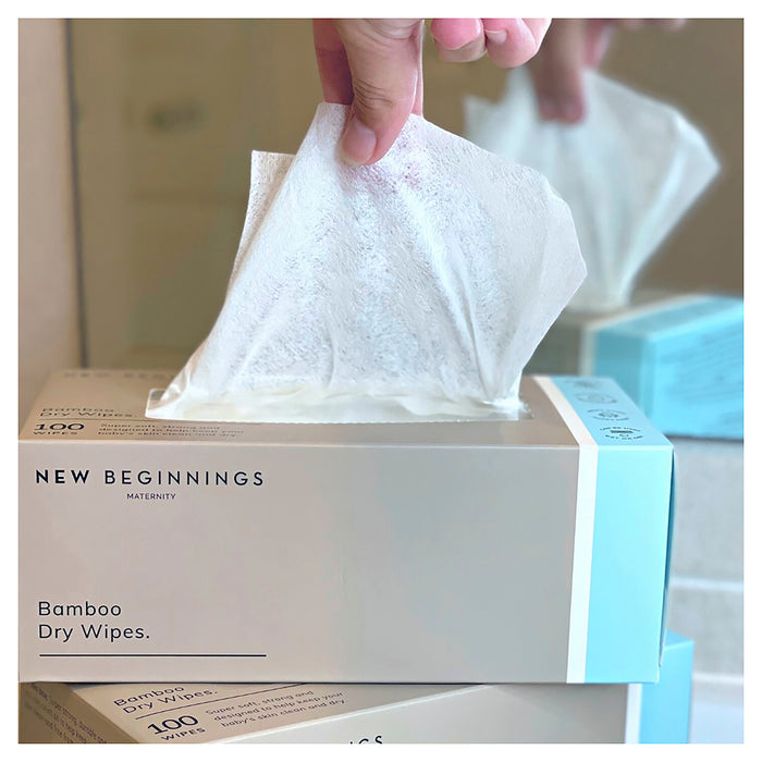 New Beginnings Bamboo Dry Baby Wipes 100.