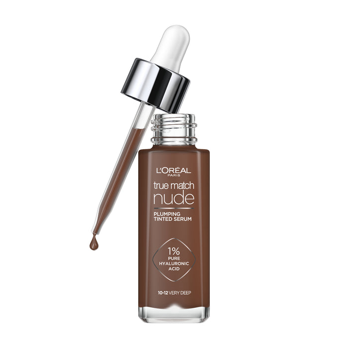 L'Oreal True Match Nude Plumping Tinted Serum 10-12 Very Deep