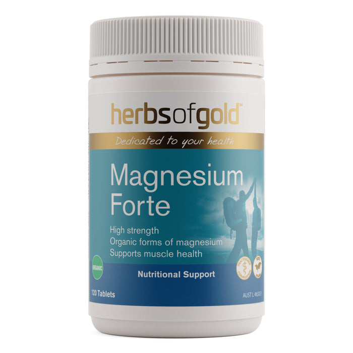 Herbs Of Gold Magnesium Forte 120 Tablets.
