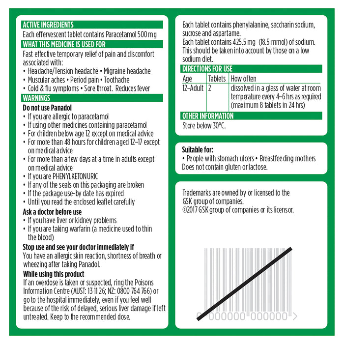 Panadol Rapid Soluble Tablets 20