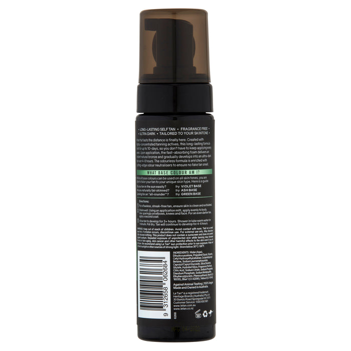 Le Tan Uber Stay Foam Green Base 200ml