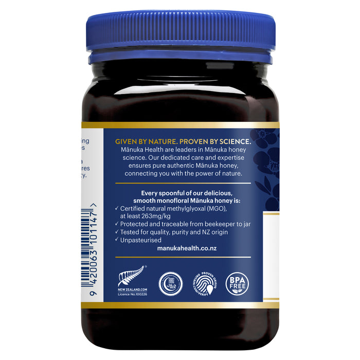 Manuka Health Manuka Honey MGO 263+ UMF 10 500g  (NOT For sale in WA)