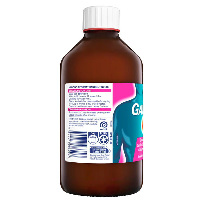 Gaviscon Dual Action Liquid 600ml