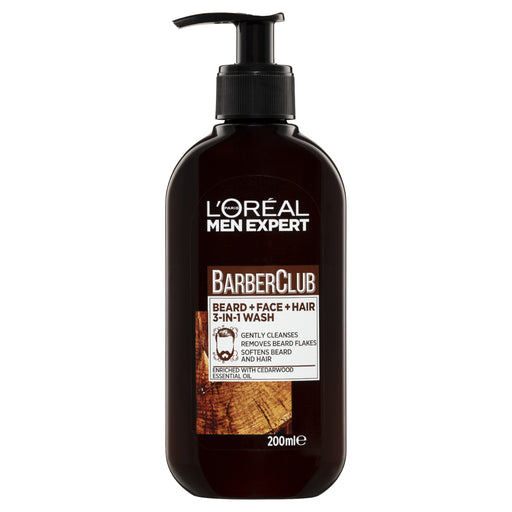 L'Oreal Men Barber Club Face and Hair Wash 200ml.