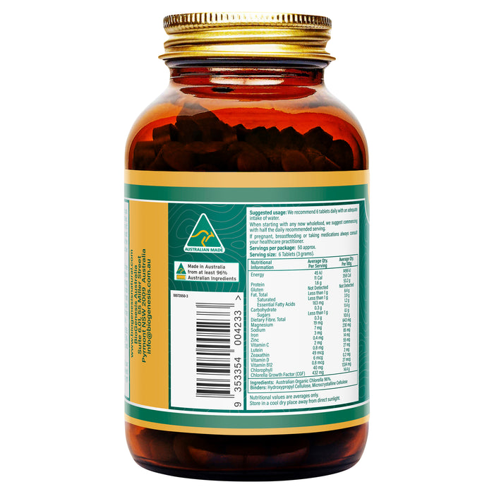 BioGenesis Australian Organic Chlorella 300 Tablets