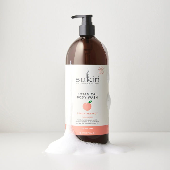 Sukin Aloe Botanical Body Wash Peach Perfect 1Litre