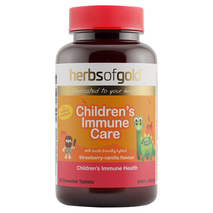 Herbs Of Gold Children's Immune Care 60 Chewable Tablets.