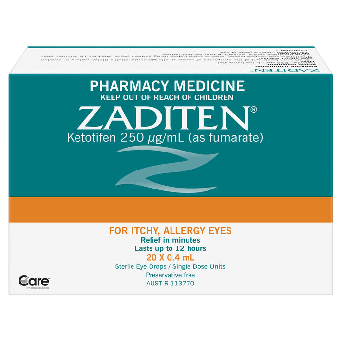 Zaditen Eye Drops 0.025% 20x0.4ml