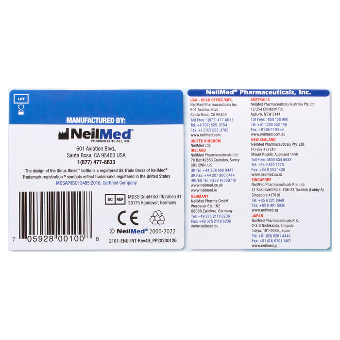 NeilMed Sinus Rinse Kit 60 Sachets