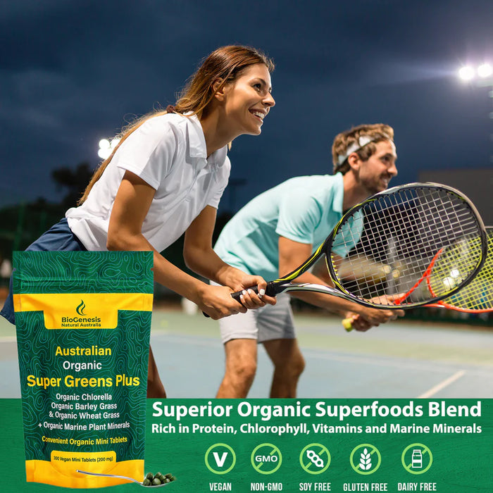 BioGenesis Australian Organic Super Greens 300 Mini Tablets