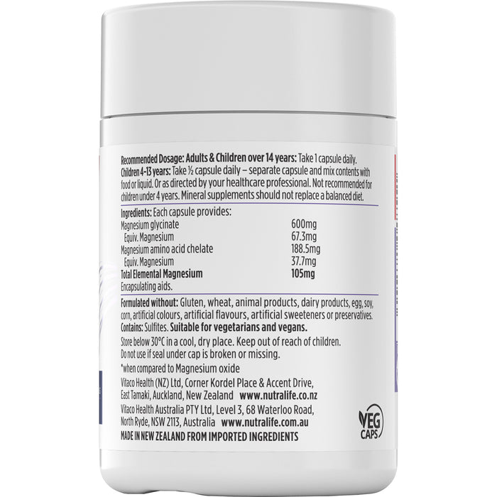 Nutra-Life Magnesium Hi-Zorb 60 Capsules.