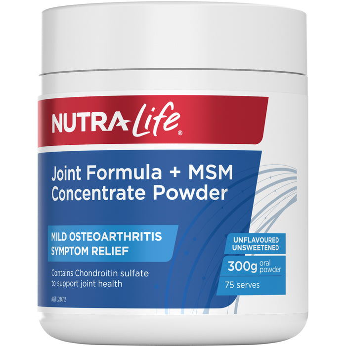 Nutra-Life Glucosamine Chondroitin Msm Joint Food Concentrate Unflavoured 300g.