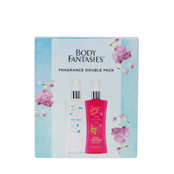 Body Fantasies White Mush + Vanilla Kiss Fragrance Body Spray 94ml Gift Set