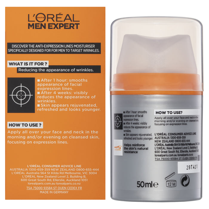 L'Oreal Men Erase Wrinkles Moist 50ml