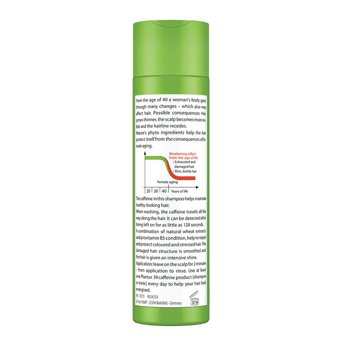 Plantur39 Phyto-Caffien For Cololoured & Stressed Hair Shampoo 250ml