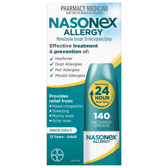 Nasonex Allergy  50mcg 140 Dose OTC.