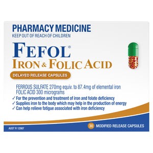 Fefol Spansules 30 Capsules — Giant Chemist Harbour Town
