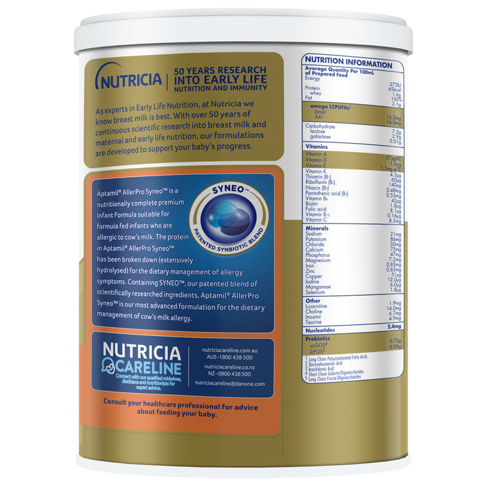 Aptamil AllerproSyneo Stage 1 Infant Formula 900g