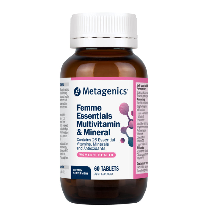 Metagenics Femme Essentials Multivitamin & Mineral 60 Tablets