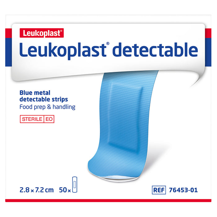 Leukoplast Detectable 7.2cm x 2.5cm Sterile Blue Box/50.