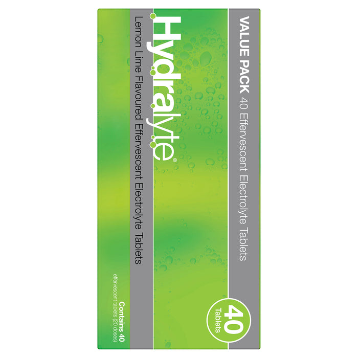 Hydralyte Effervescent Tablets Lemon/Lime 40 Tablets