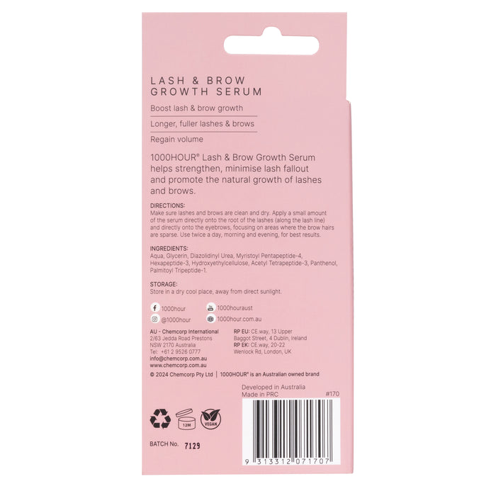 1000 Hour Lash & Brow Growth Serum.