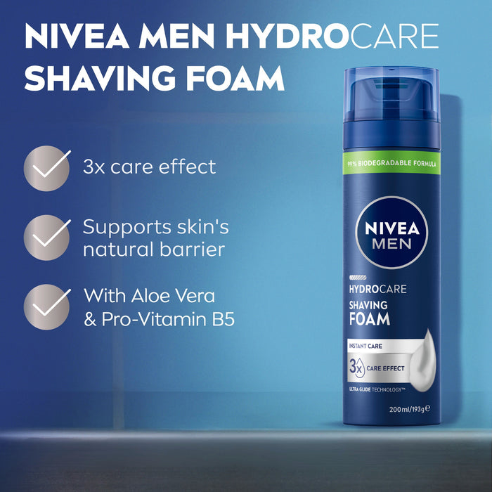 Nivea Men Hydrocare Shaving Foam 200ml