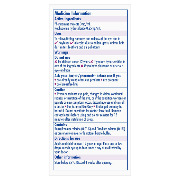 Visine Eye Drops Allergy 15ml