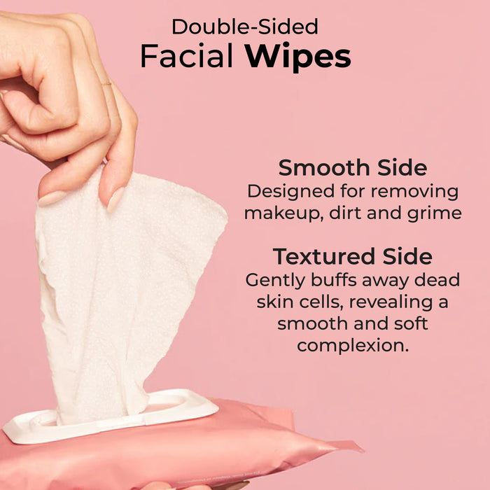 MCo Beauty Double Sided Facial Wipes 25 Pack