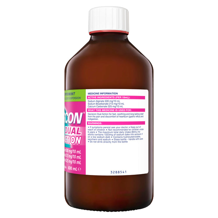 Gaviscon Dual Action Liquid 600ml
