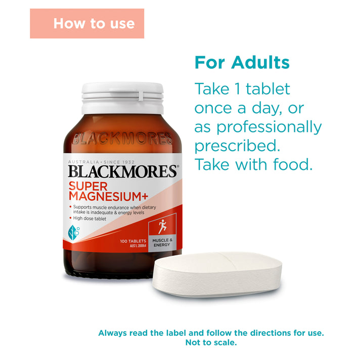 Blackmores Super Magnesium Plus 100 Tablets