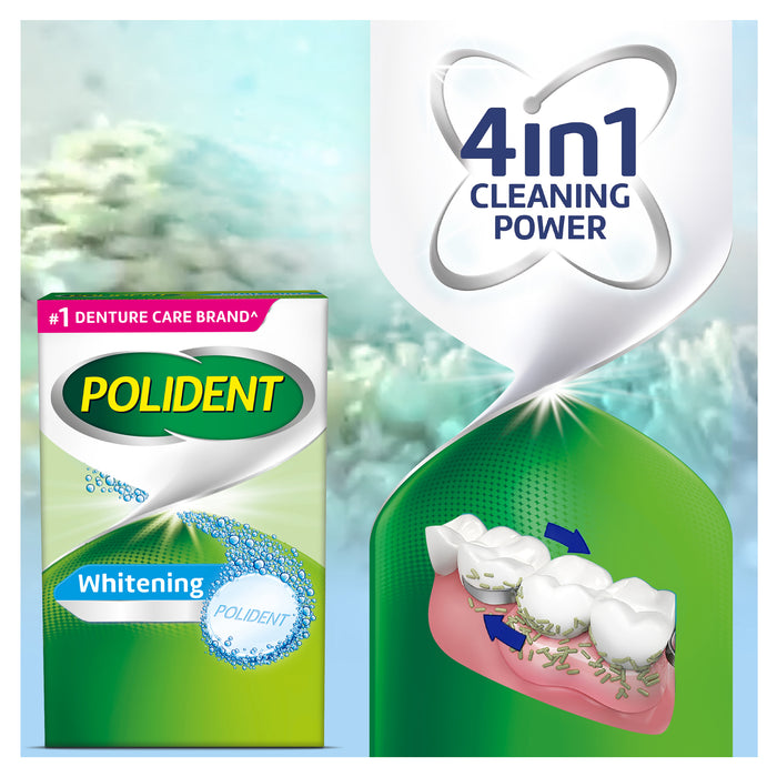 Polident  Denture Cleanser Whitening Tablets 36